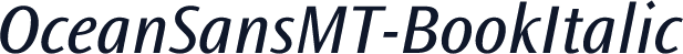 OceanSansMT-BookItalic