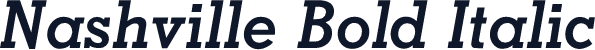 Nashville Bold Italic