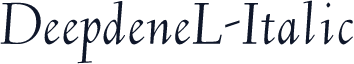 DeepdeneL-Italic