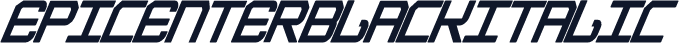 EpicenterBlackItalic