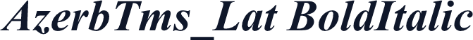 AzerbTms_Lat BoldItalic