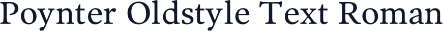Poynter Oldstyle Text Roman