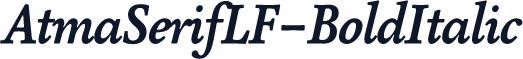 AtmaSerifLF-BoldItalic