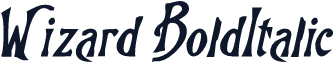 Wizard BoldItalic