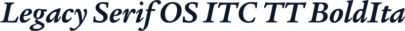 Legacy Serif OS ITC TT BoldIta