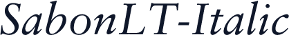 SabonLT-Italic