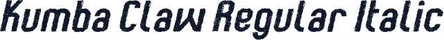 Kumba Claw Regular Italic
