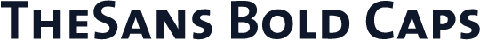 TheSans Bold Caps