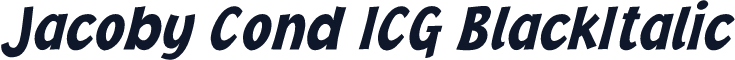 Jacoby Cond ICG BlackItalic