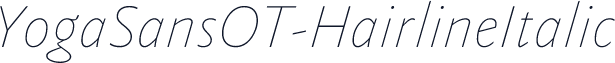 YogaSansOT-HairlineItalic