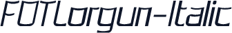 FOTLorgun-Italic