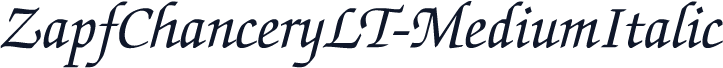 ZapfChanceryLT-MediumItalic