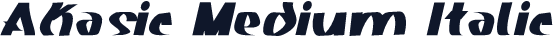 Akasic Medium Italic