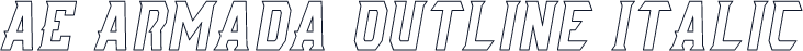 AE Armada Outline Italic