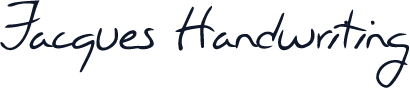 Jacques Handwriting