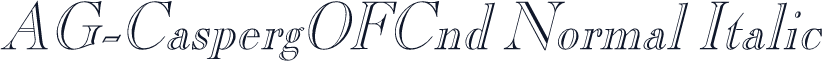 AG-CaspergOFCnd Normal Italic
