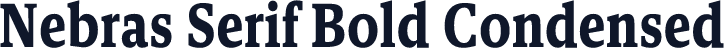 Nebras Serif Bold Condensed