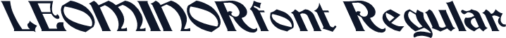 LEOMINORfont Regular