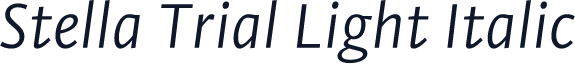 Stella Trial Light Italic