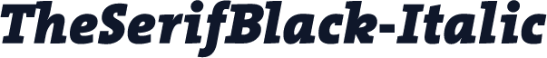 TheSerifBlack-Italic