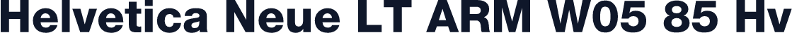 Helvetica Neue LT ARM W05 85 Hv