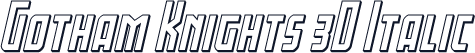 Gotham Knights 3D Italic