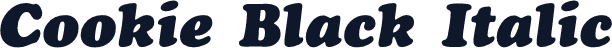 Cookie Black Italic