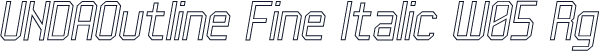UNDAOutline Fine Italic W05 Rg