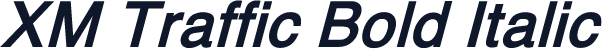 XM Traffic Bold Italic