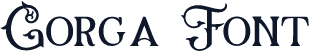 Gorga Font