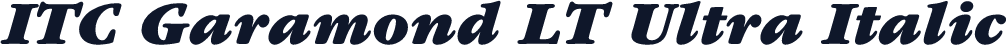 ITC Garamond LT Ultra Italic