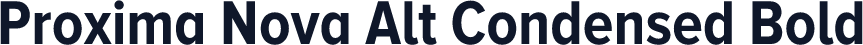 Proxima Nova Alt Condensed Bold