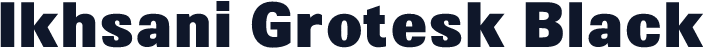 Ikhsani Grotesk Black