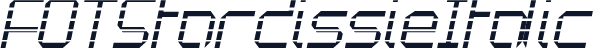 FOTStardissieItalic