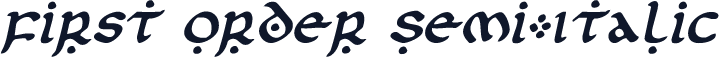 First Order Semi-Italic