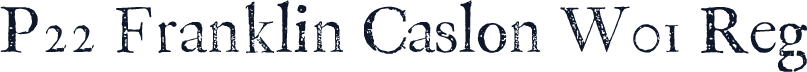 P22 Franklin Caslon W01 Reg