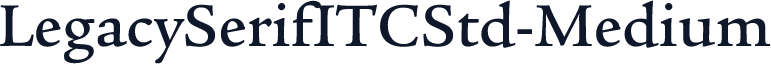 LegacySerifITCStd-Medium