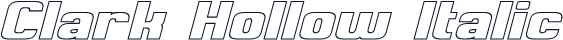 Clark Hollow Italic