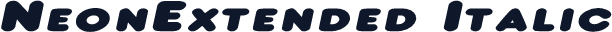 NeonExtended Italic