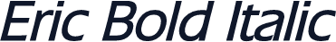 Eric Bold Italic