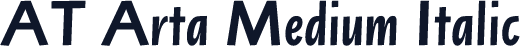 AT Arta Medium Italic