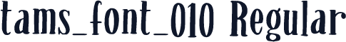 tams_font_010 Regular