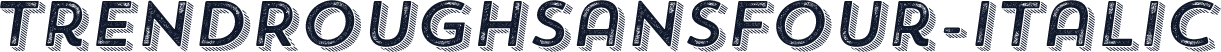 TrendRoughSansFour-Italic