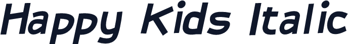 Happy Kids Italic