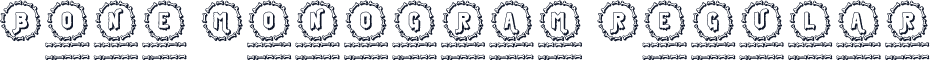 Bone Monogram Regular