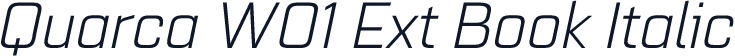 Quarca W01 Ext Book Italic