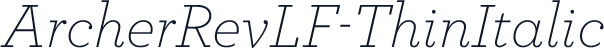 ArcherRevLF-ThinItalic
