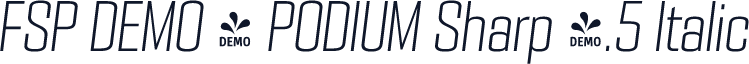 FSP DEMO - PODIUM Sharp 4.5 Italic