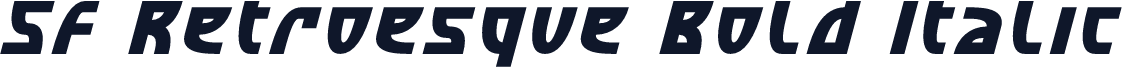 SF Retroesque Bold Italic