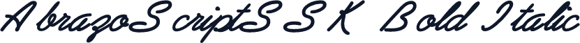 AbrazoScriptSSK Bold Italic